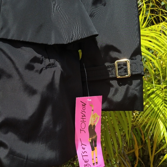 NWT Y2K Betsey Johnson Black Convertible Jacket, Size S - Picture 5 of 16